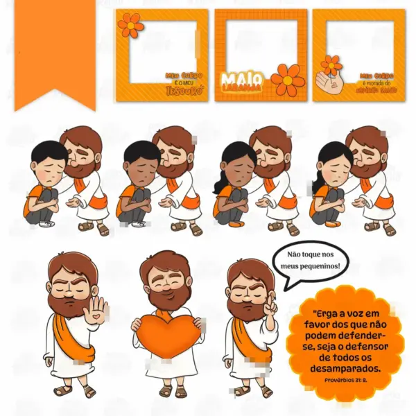 Arquivos PNG Maio Laranja para Projetos Criativos e Personalizados - Imagem 2