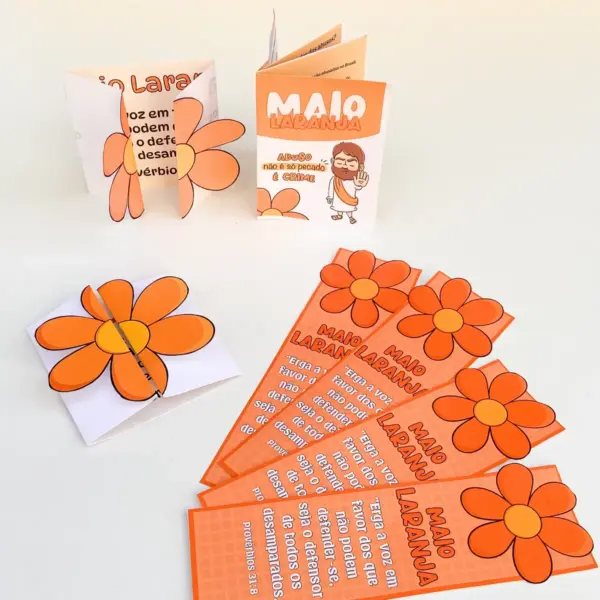 Arquivos PNG Maio Laranja para Projetos Criativos e Personalizados - Imagem 4