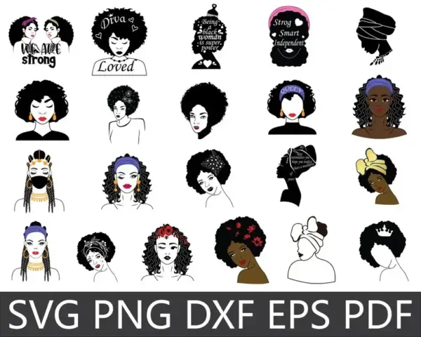 Arquivos PNG Mulher Afro Alta Resolução para Uso Comercial - Imagem 2