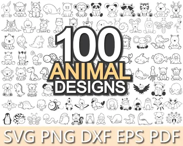 Designs de Animais em PNG Alta Resolução para Projetos Criativos