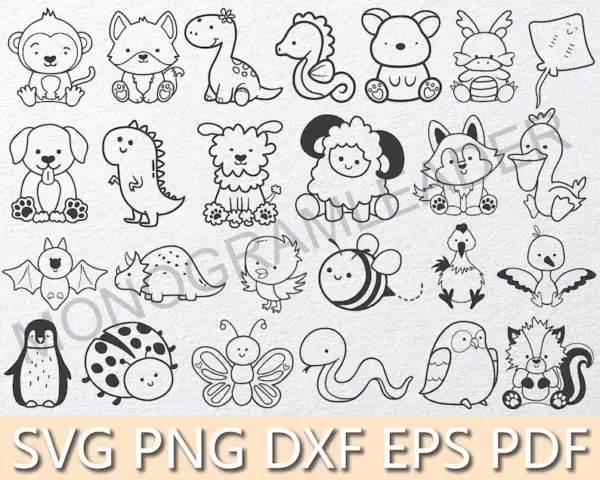 Designs de Animais em PNG Alta Resolução para Projetos Criativos - Imagem 2