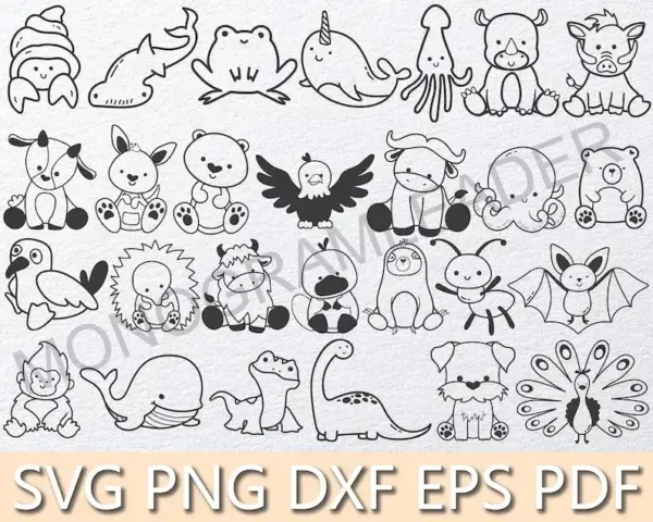 Designs de Animais em PNG Alta Resolução para Projetos Criativos - Imagem 3