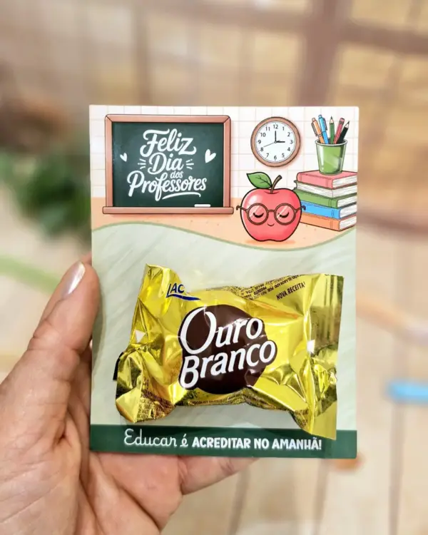 Modelo Card Bombom Dia dos Professores para Impressão - Imagem 5