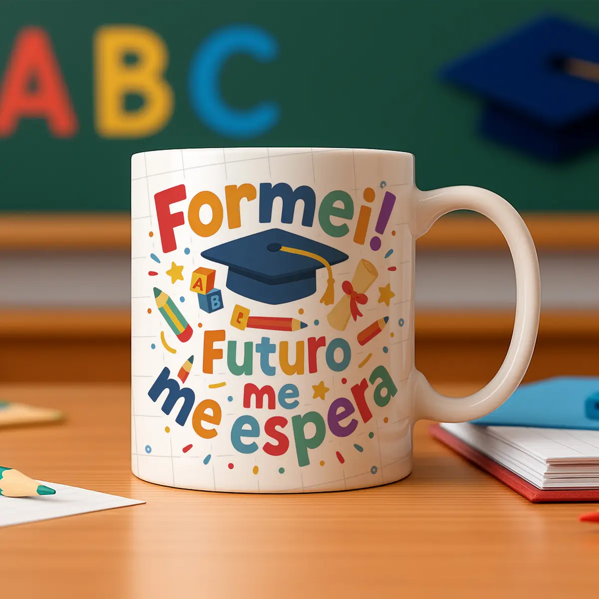 Formatura ABC 2.0 – Kit de Artes para Canecas 2 Formatura ABC 2.0 – Kit de Artes para Canecas - Imagem 2