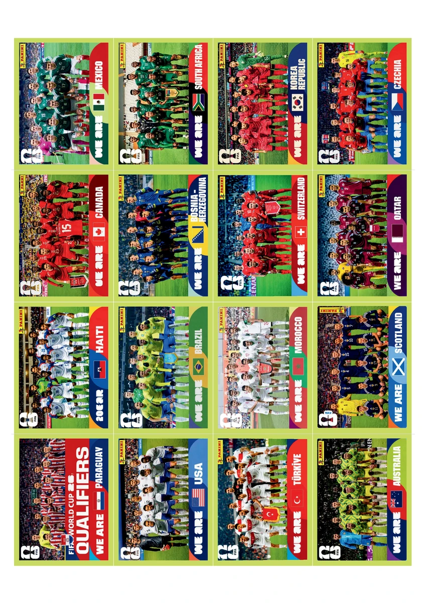 Figurinhas United Edition Copa 2026 Versão Suíça em PDF 3 Figurinhas United Edition Copa 2026 Versão Suíça em PDF - Imagem 3
