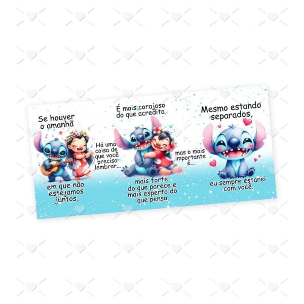 4 Artes Caneca Lilo e Stitch Dia do Amigo Sublimação Png