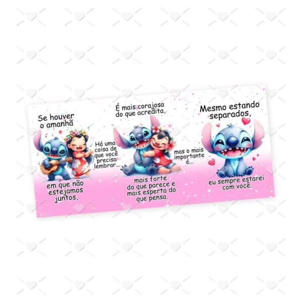 4 Artes Caneca Lilo e Stitch Dia do Amigo Sublimação Png
