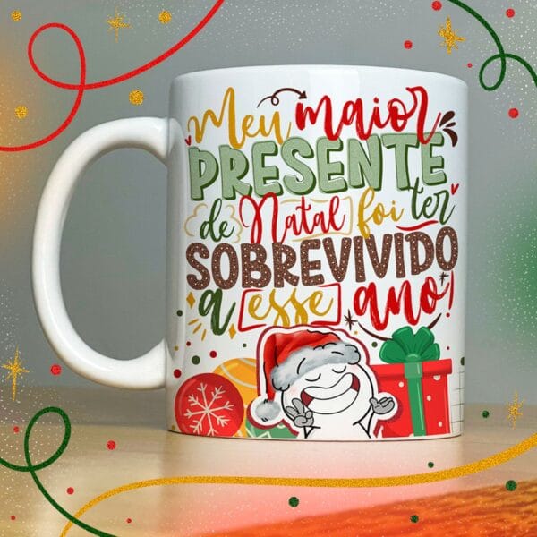 40 Estampas Caneca Natalinas Elementos Ilustracoes Frases 5