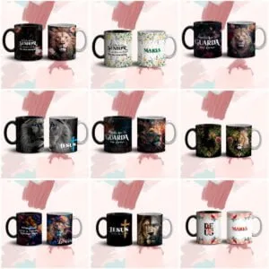 45 Artes Caneca Religiosa Gospel Cristão Sublimação em JPG