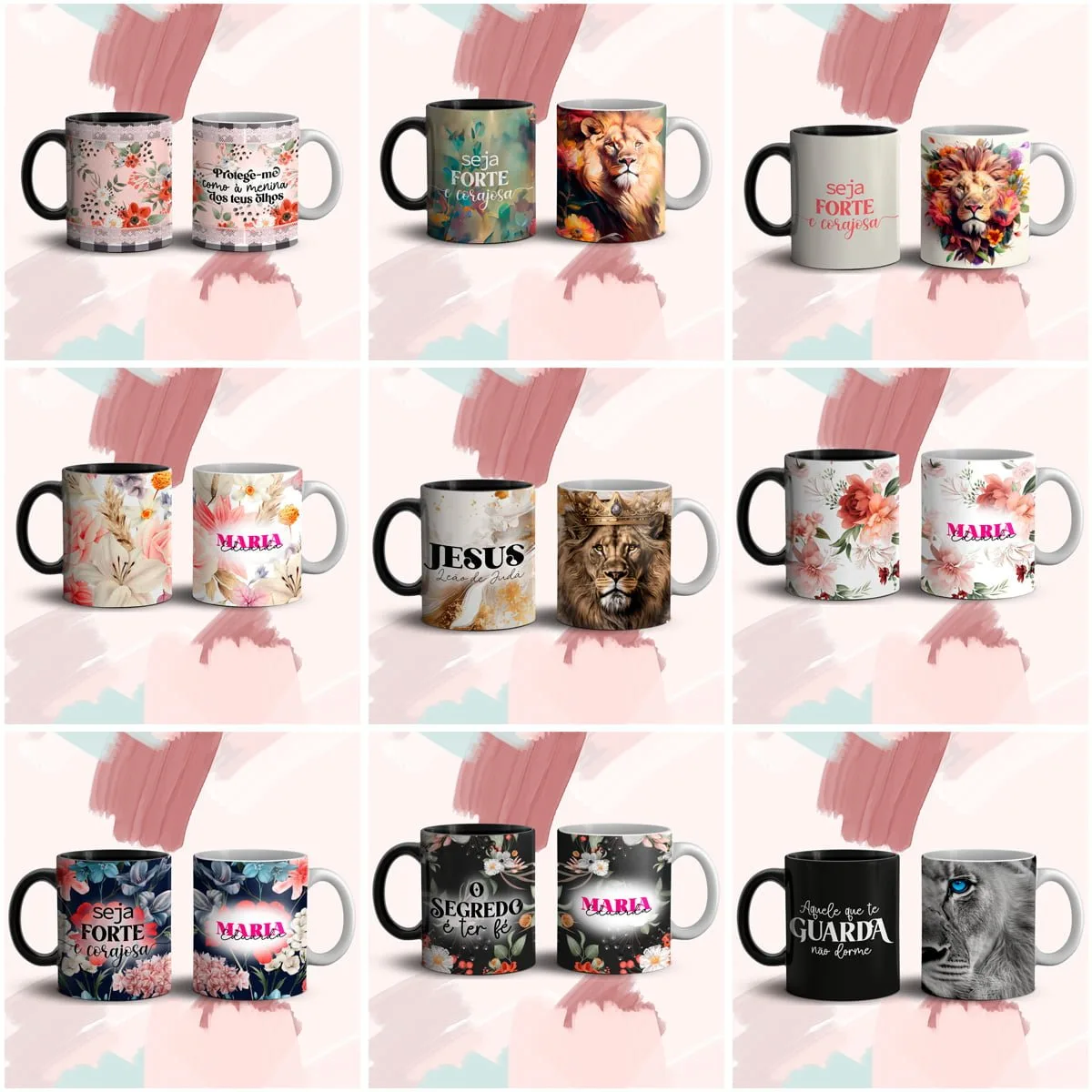 45 Artes Caneca Religiosa Gospel Cristão Sublimação em JPG 4 45 Artes Caneca Religiosa Gospel Cristão Sublimação em JPG