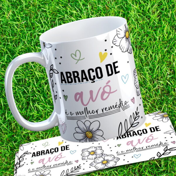 5 Artes Canecas Dia dos Avós Amor Eterno - Png e Corel