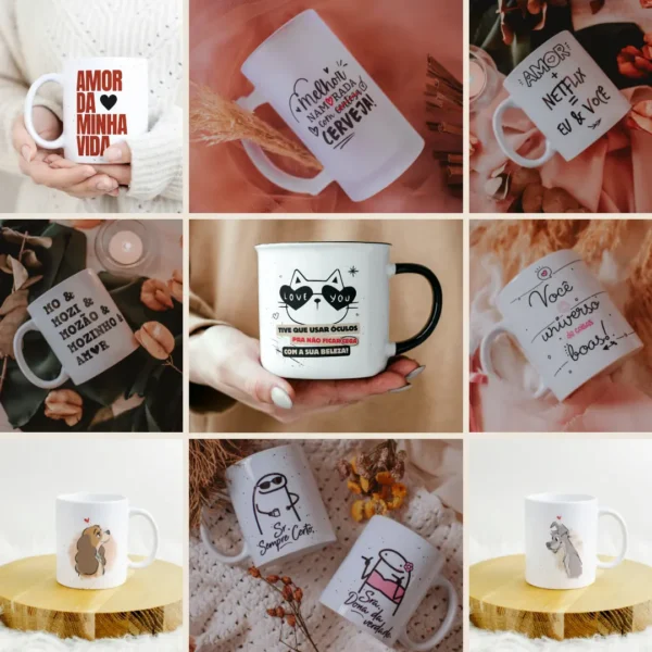 52 Designs Românticos para Caneca - Dia dos Namorados