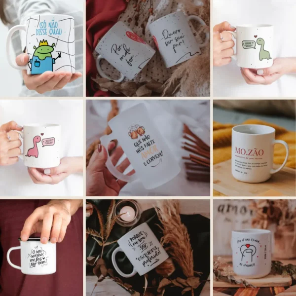 52 Designs Românticos para Caneca - Dia dos Namorados