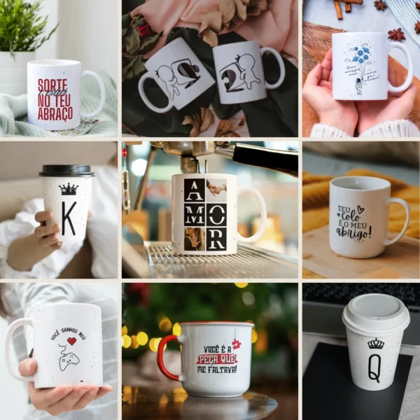 52 Designs Românticos para Caneca - Dia dos Namorados