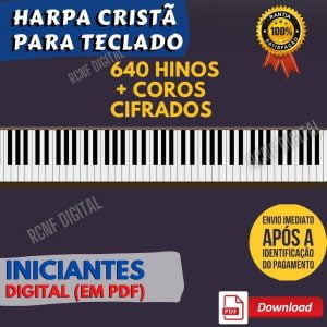 640 Hinos Harpa Cristã Cifrada Teclado Piano Em Pdf Cifra