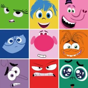 9 Vetores Divertidamente Para Sublimacao Rostos Emocoes 4