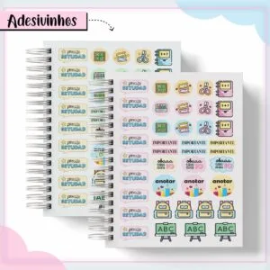 Adesivos Fofos Escolar - Arquivo Digital