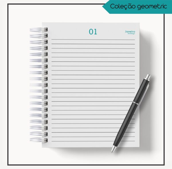 Agenda 2023 Masculina Geométrico - Arquivo Digital