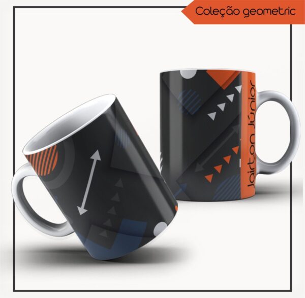 Agenda 2023 Masculina Geométrico Laranja - Arquivo Digital