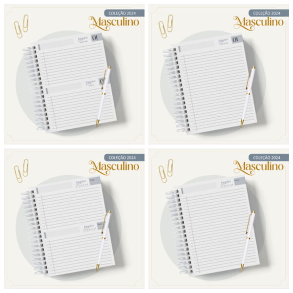 Agenda 2024 Gold Masculino - Arquivo Digital
