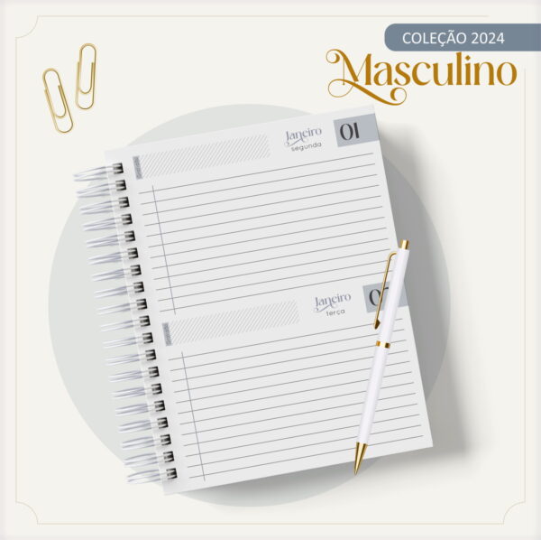 Agenda 2024 Gold Masculino - Arquivo Digital
