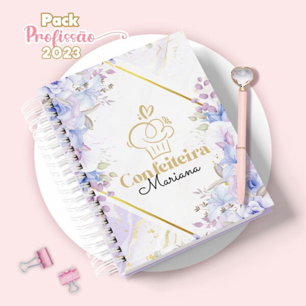 Agenda Confeiteira Feminina - Arquivo Digital