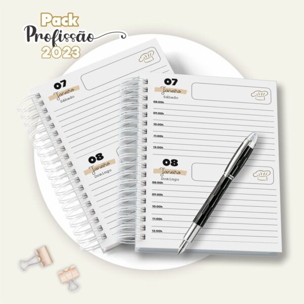 Agenda Confeiteiro Masculina - Arquivo Digital