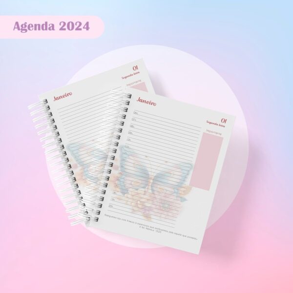 Agenda Cristã Feminina Datada 2024 - Arquivo Digital