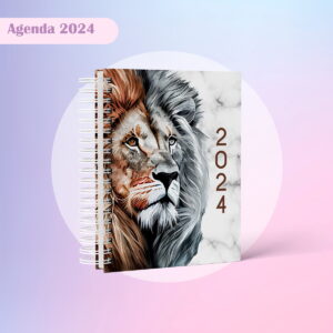 agenda crista masculina 2024 digital para revenda com marca