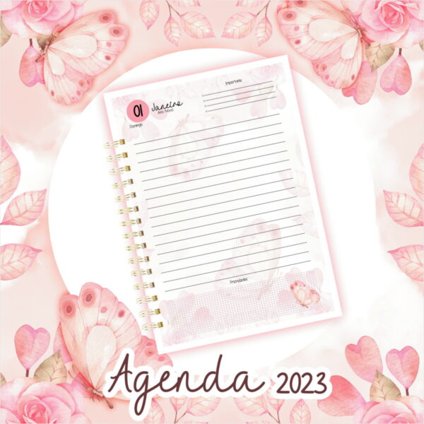 Agenda Datada 2023 Borboletas - Arquivo Digital