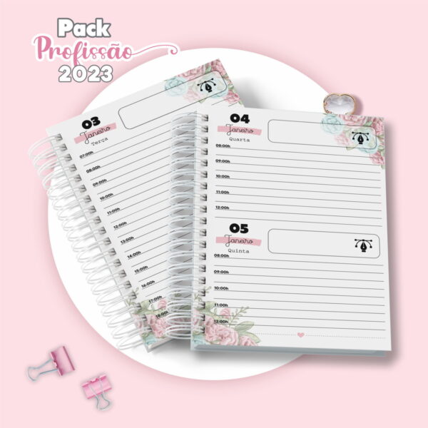 Agenda Designer Feminina - Arquivo Digital