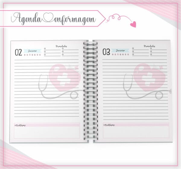 Agenda Enfermagem Rosa - Arquivo Digital