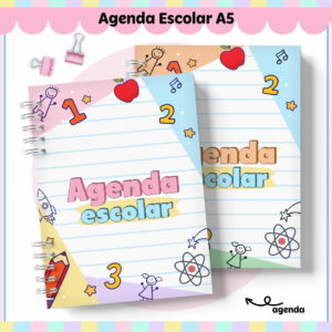 agenda escolar a5 digital para imprimir e personalizar