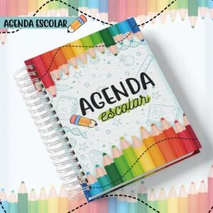 Agenda Escolar Colorida - Arquivo Digital 16 Agenda Escolar Colorida - Arquivo Digital