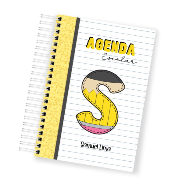Agenda Escolar Menino 2025 - Arquivos Encadernação