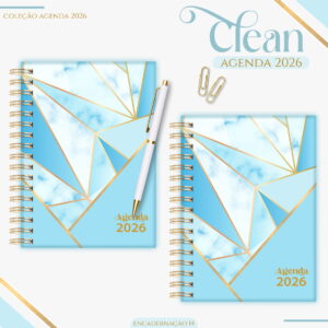 agenda feminina 2026 digital para imprimir e encadernar