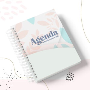 agenda feminina digital para encadernacao e impressao