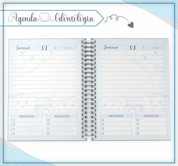 Agenda Odontologia Masculino - Arquivo Digital