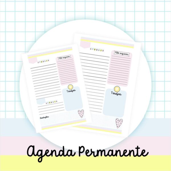 Agenda Permanente Candy 2023 - Arquivo Digital
