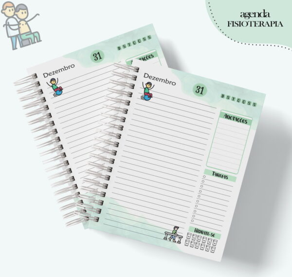 Agenda Profissão Fisioterapia Masculino - Arquivo Digital