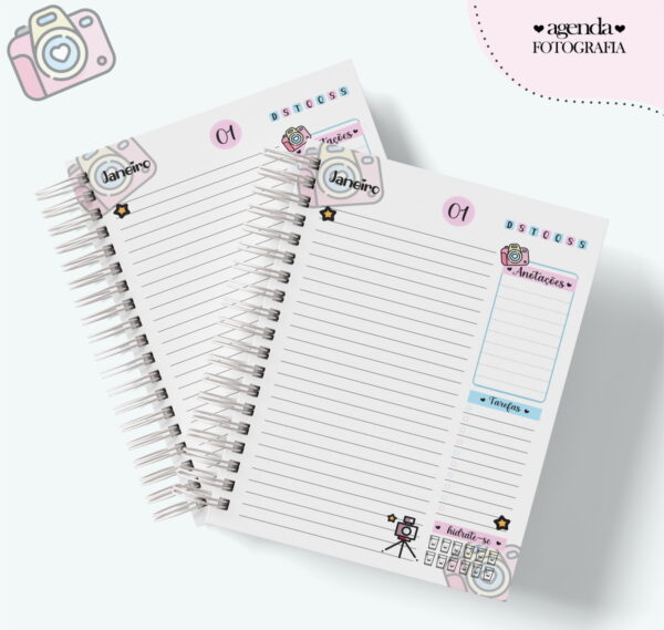Agenda Profissão Fotógrafa Feminino - Arquivo Digital