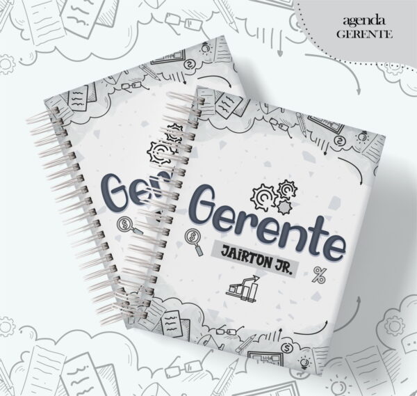 Agenda Profissão Gerente Masculino - Arquivo Digital