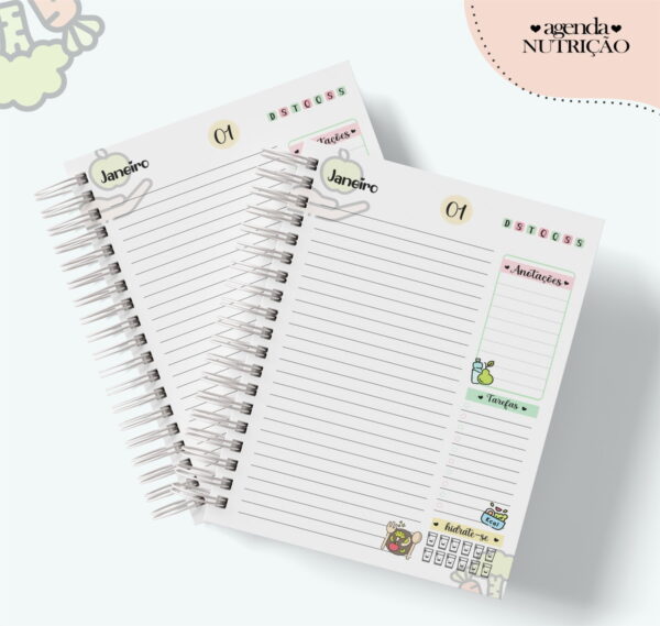 Agenda Profissão Nutrição Feminino - Arquivo Digital