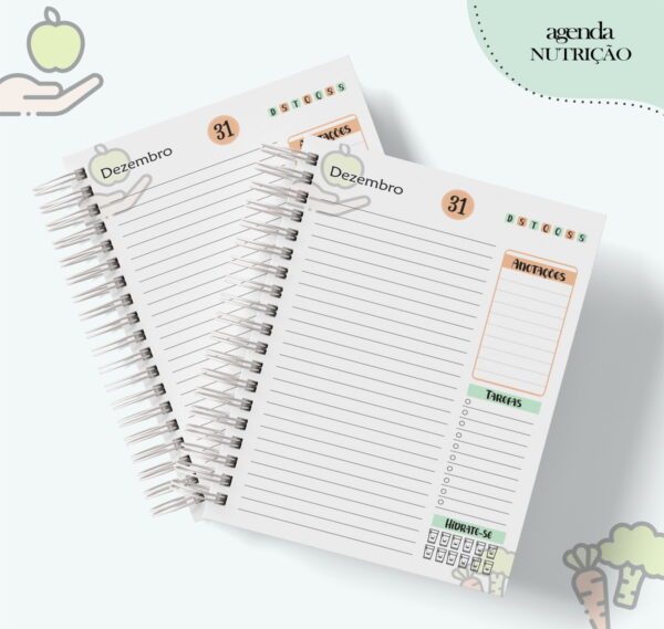 Agenda Profissão Nutrição Masculino - Arquivo Digital