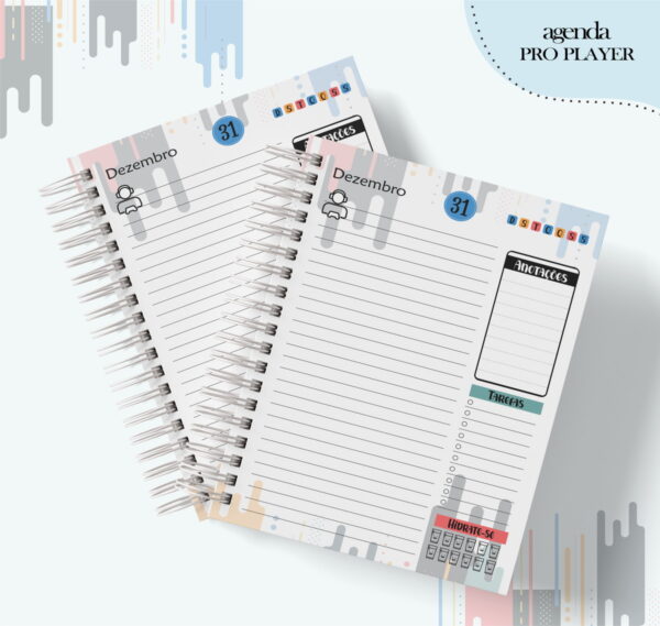 Agenda Profissão Pro Player Masculino - Arquivo Digital