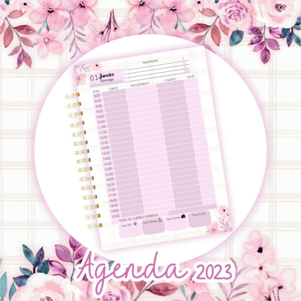 Agendamento Cabeleireira Datada 2023 - Arquivo Digital