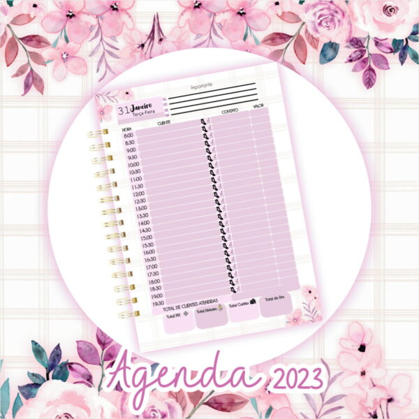Agendamento Manicure Datada 2023 - Arquivo Digital