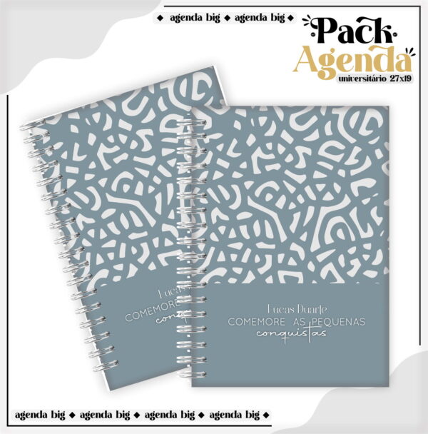 Agendas Tamanho Universitário Masculino - Arquivo Digital