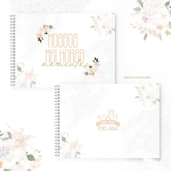 Álbum A5 Vovó Floral - Arquivo Digital