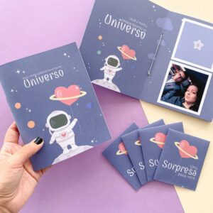 Álbum de Figurinhas Namorados Arquivo De Corte Astronautas